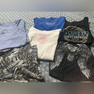 Woman’s Motorcycle shirts as I don’t ride anymore , 7 shirts